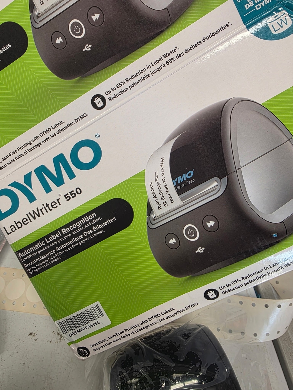 Dymo LabelWriter 550 Thermal Label Printer in Black and Gray
